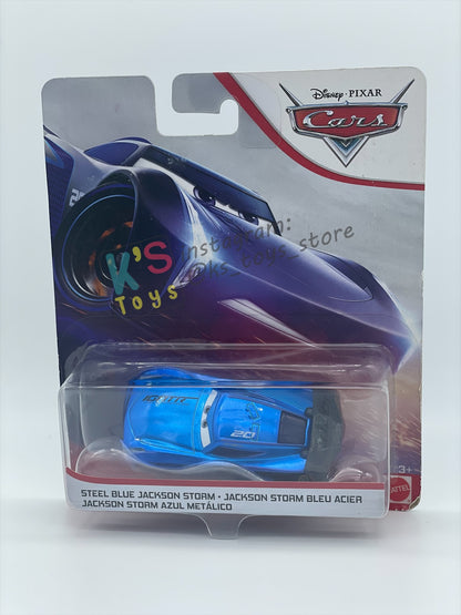 RARE Disney Pixar Cars by MATTEL, JACKSON STORM STEEL BLUE - 2019 PROMO  - BNIP
