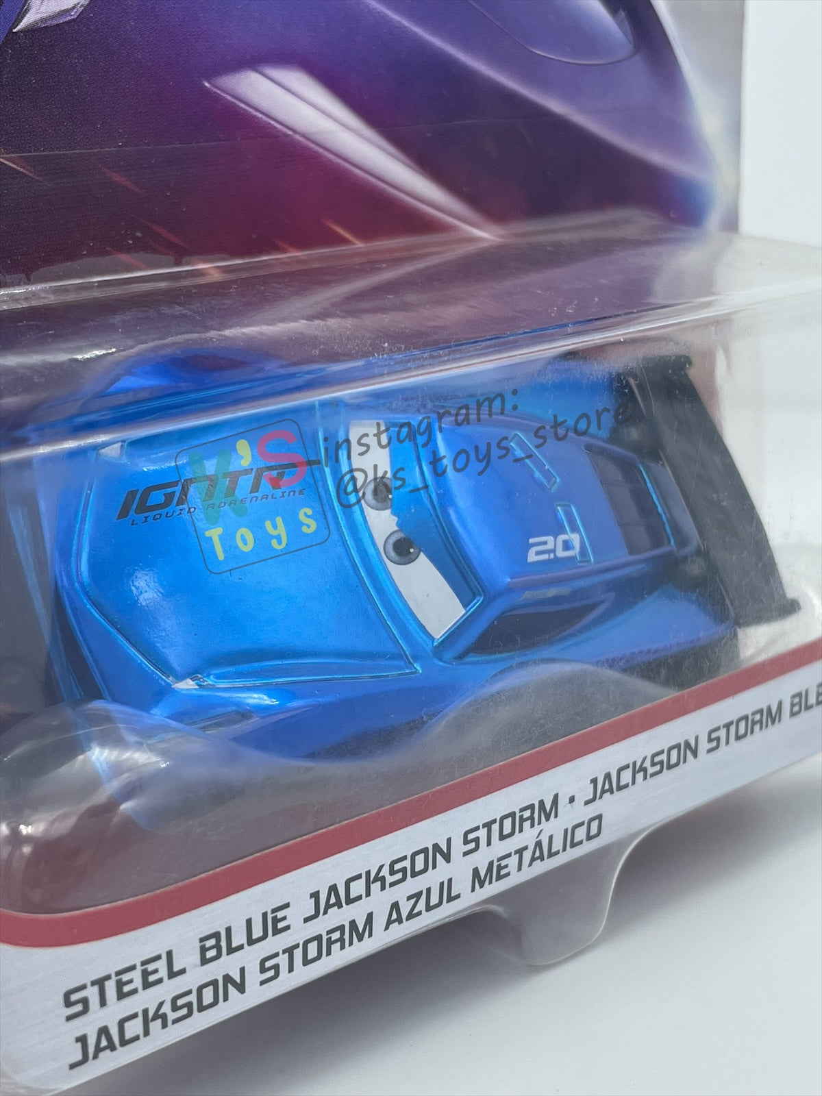RARE Disney Pixar Cars by MATTEL, JACKSON STORM STEEL BLUE - 2019 PROMO  - BNIP