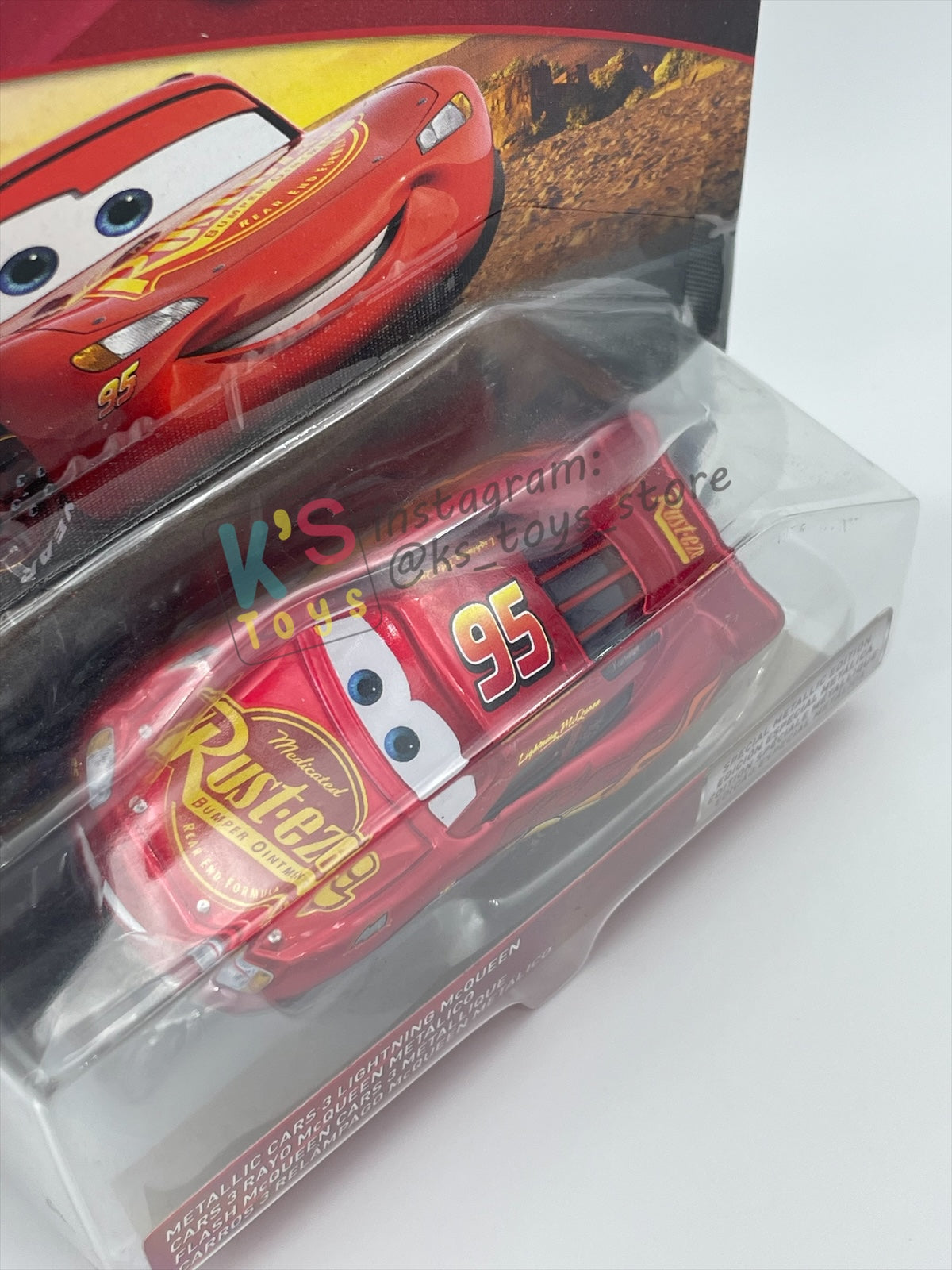 RARE Disney Pixar Cars by MATTEL, METALLIC CARS 3 LIGHTNING MCQUEEN - SCAVENGER HUNT  - BNIP - READ DESCRIPTION!!!!!!!!!