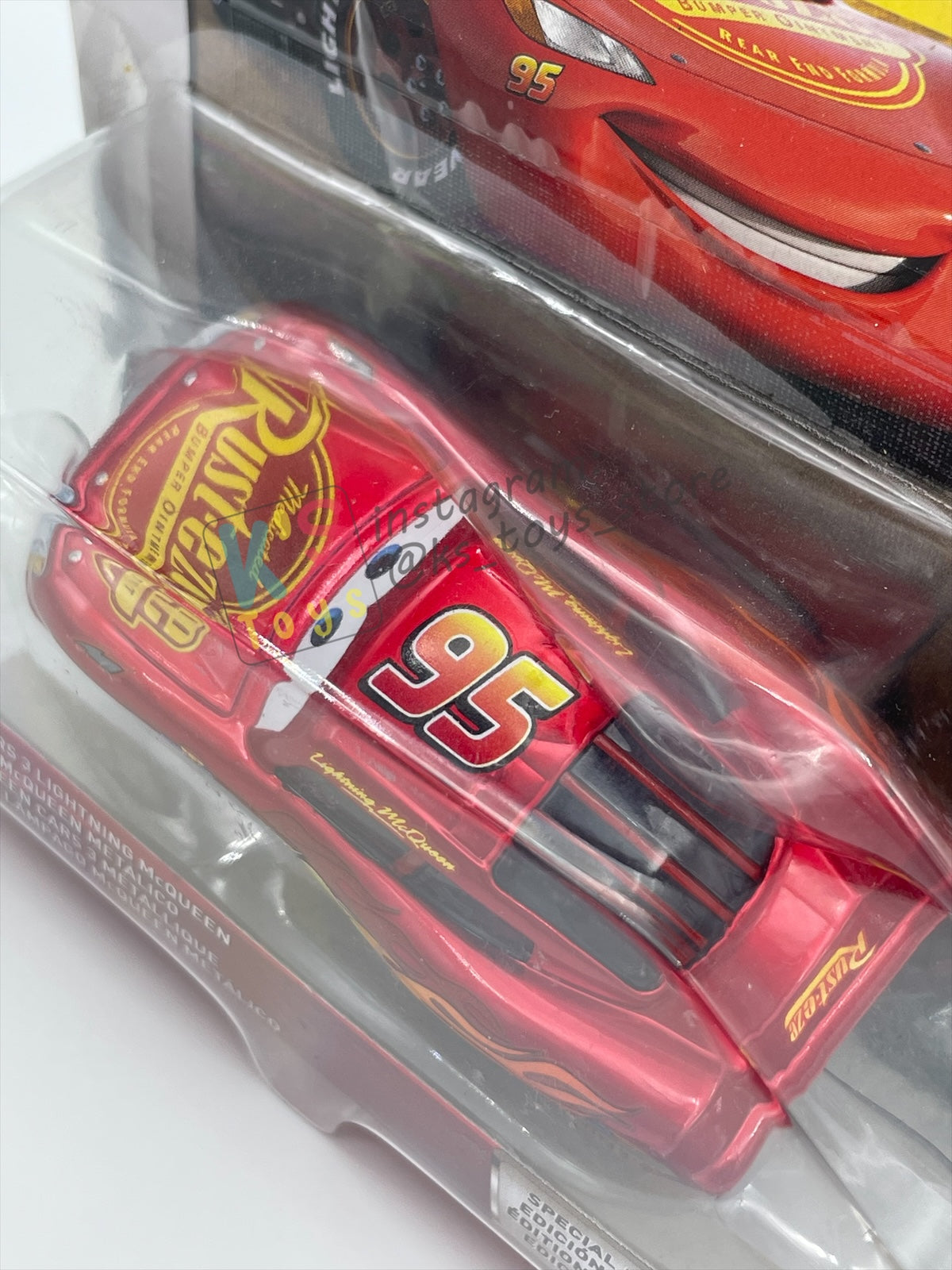RARE Disney Pixar Cars by MATTEL, METALLIC CARS 3 LIGHTNING MCQUEEN - SCAVENGER HUNT  - BNIP - READ DESCRIPTION!!!!!!!!!