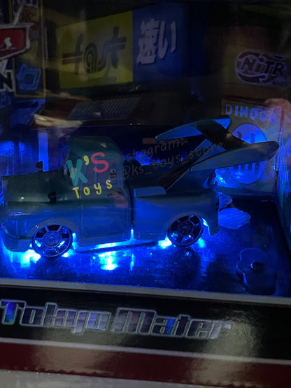 2010 Exclusive SDCC Tokyo Mater with Flames - Rare Disney Pixar Cars by MattyCollector.com - BNIB