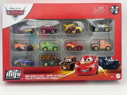 MINI RACERS DISNEY PIXAR CARS 10-PACK GOLDEN JACKSON STORM - BNIP