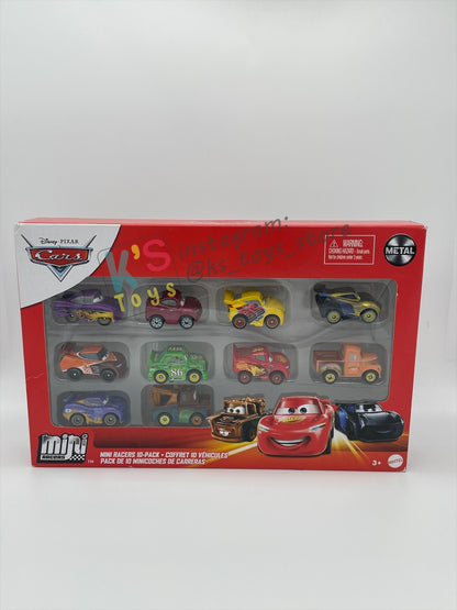 MINI RACERS DISNEY PIXAR CARS 10-PACK GOLDEN JACKSON STORM - BNIP