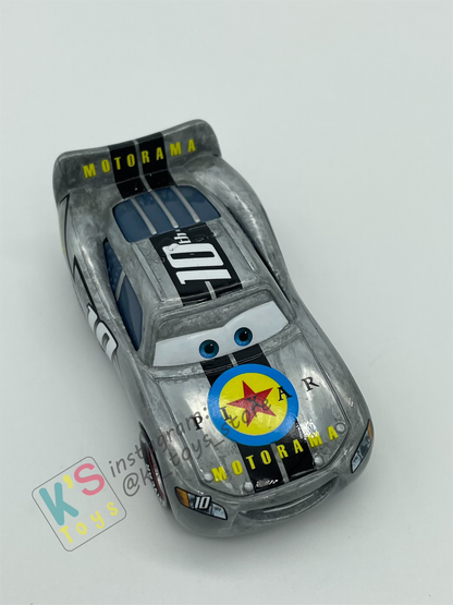 PRE-OWNED / LOOSE DISNEY PIXAR CARS - "MOTORAMA MCQUEEN" PROMO GIFT TO MATTEL STAFF - DISPLAYED CONDITION