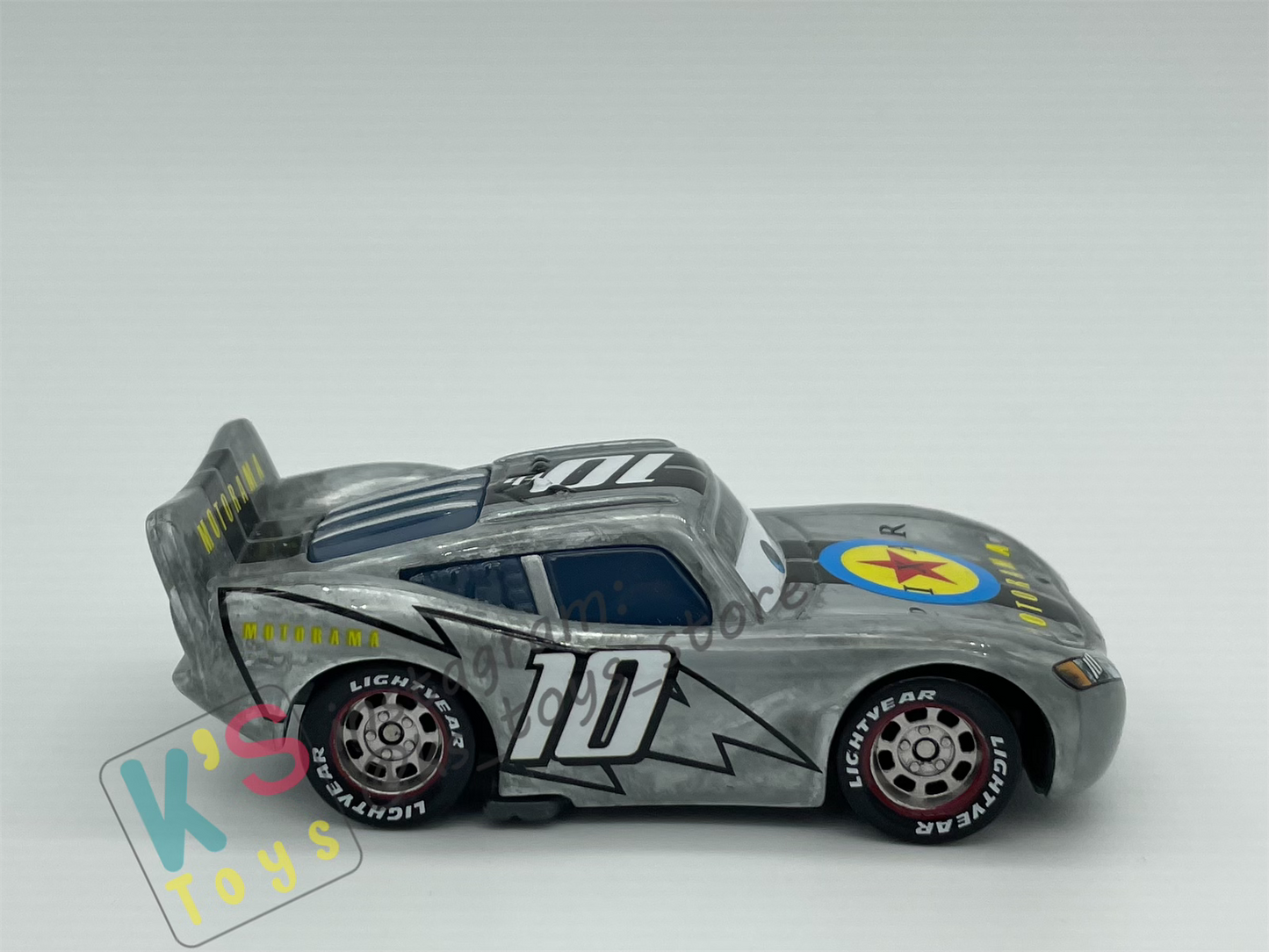 PRE-OWNED / LOOSE DISNEY PIXAR CARS - "MOTORAMA MCQUEEN" PROMO GIFT TO MATTEL STAFF - DISPLAYED CONDITION