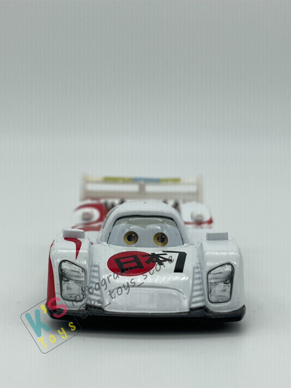 PRE-OWNED / LOOSE DISNEY PIXAR CARS - CANCELLED SHU TODOROKI WITH FLAMES - DISPLAYED CONDITION
