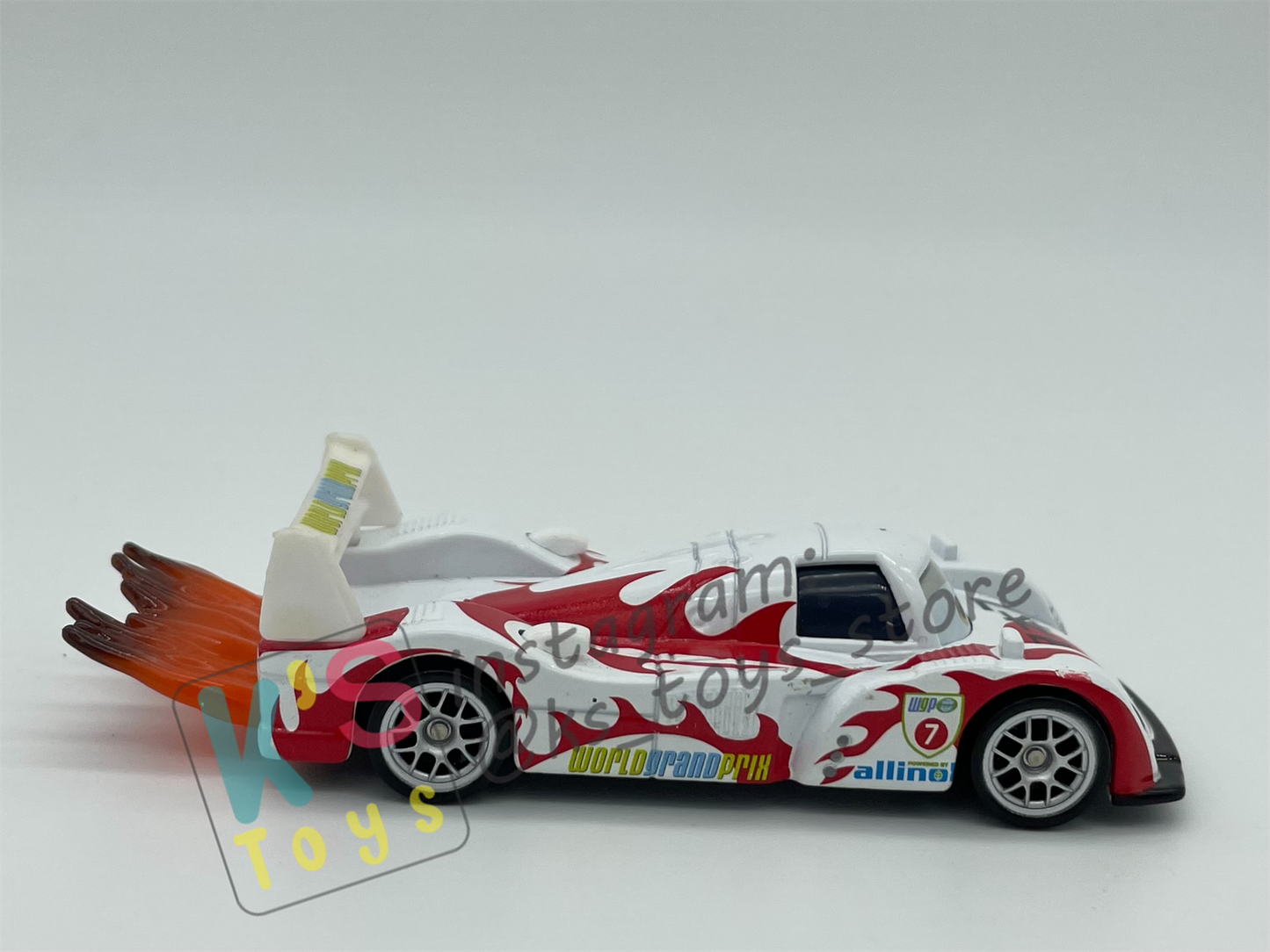 PRE-OWNED / LOOSE DISNEY PIXAR CARS - CANCELLED SHU TODOROKI WITH FLAMES - DISPLAYED CONDITION