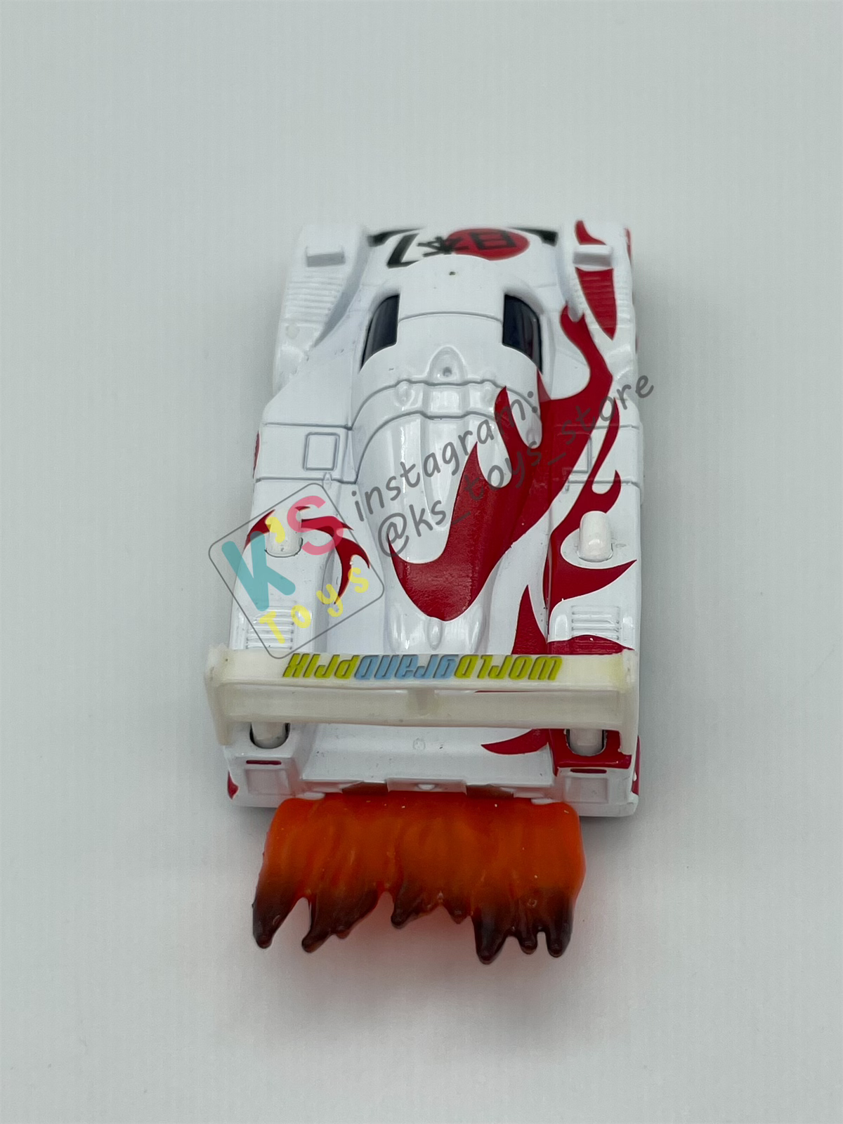 PRE-OWNED / LOOSE DISNEY PIXAR CARS - CANCELLED SHU TODOROKI WITH FLAMES - DISPLAYED CONDITION