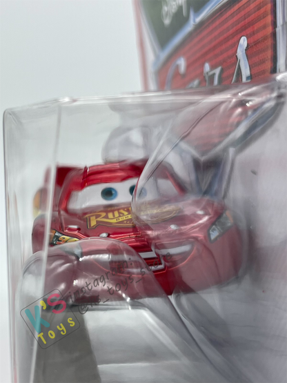 RARE DISNEY PIXAR CARS BY MATTEL - LIGHTNING MCQUEEN MIT AUFKLEBERN - BNIP