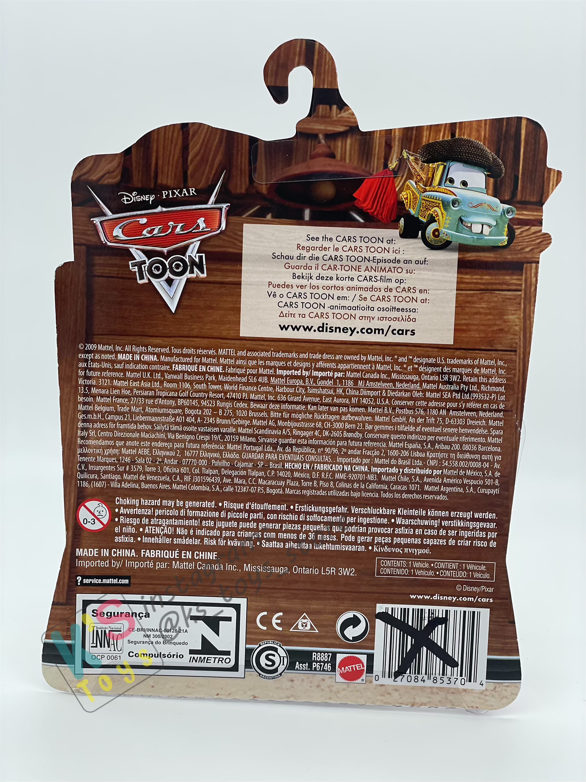 CARS TOON - EL MATERDOR DISNEY PIXAR CARS - BNIP