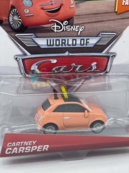 DISNEY PIXAR CARS 1:55 BY MATTEL, "CARTNEY CARSPER" RACE FANS SERIES - BNIP