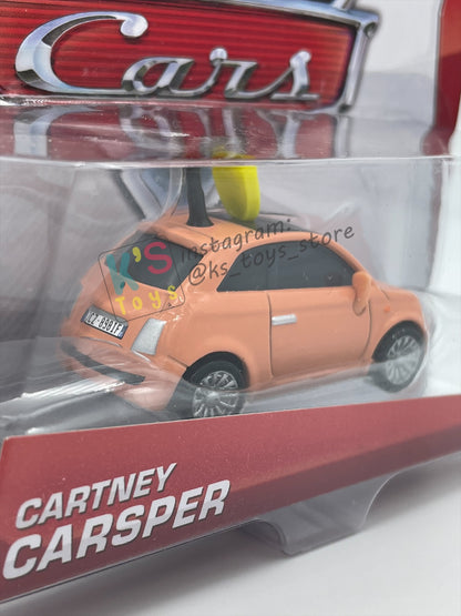 DISNEY PIXAR CARS 1:55 BY MATTEL, "CARTNEY CARSPER" RACE FANS SERIES - BNIP