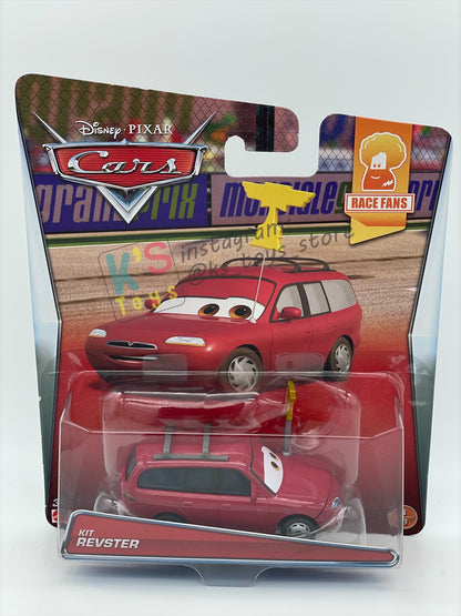 DISNEY PIXAR CARS 1:55 BY MATTEL, "KIT REVSTER" RACE FANS - BNIP