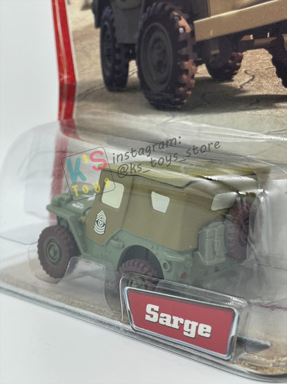 DISNEY PIXAR CARS 1:55 BY MATTEL, SARGE - FIRST RELEASED CARS SERIES - BNIP