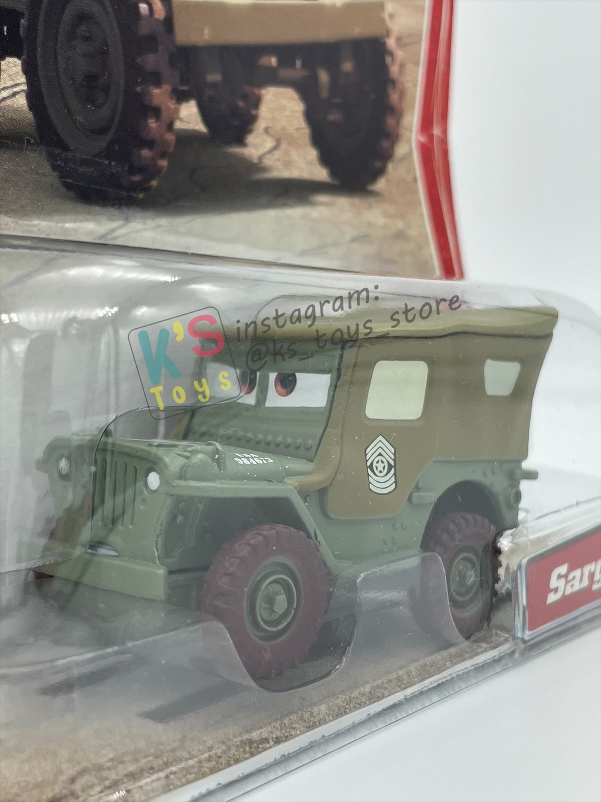 DISNEY PIXAR CARS 1:55 BY MATTEL, SARGE - FIRST RELEASED CARS SERIES - BNIP