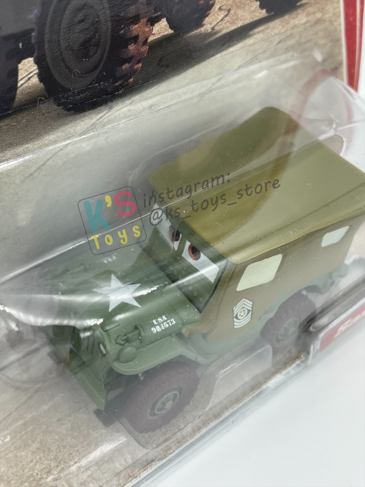 DISNEY PIXAR CARS 1:55 BY MATTEL, SARGE - FIRST RELEASED CARS SERIES - BNIP