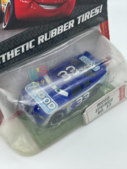 DISNEY PIXAR CARS 1:55 BY MATTEL, "MOOD SPRINGS NO. 33" SYNTHETIC RUBBER TIRES SERIES - BNIP NOT IN MINT CONDITION