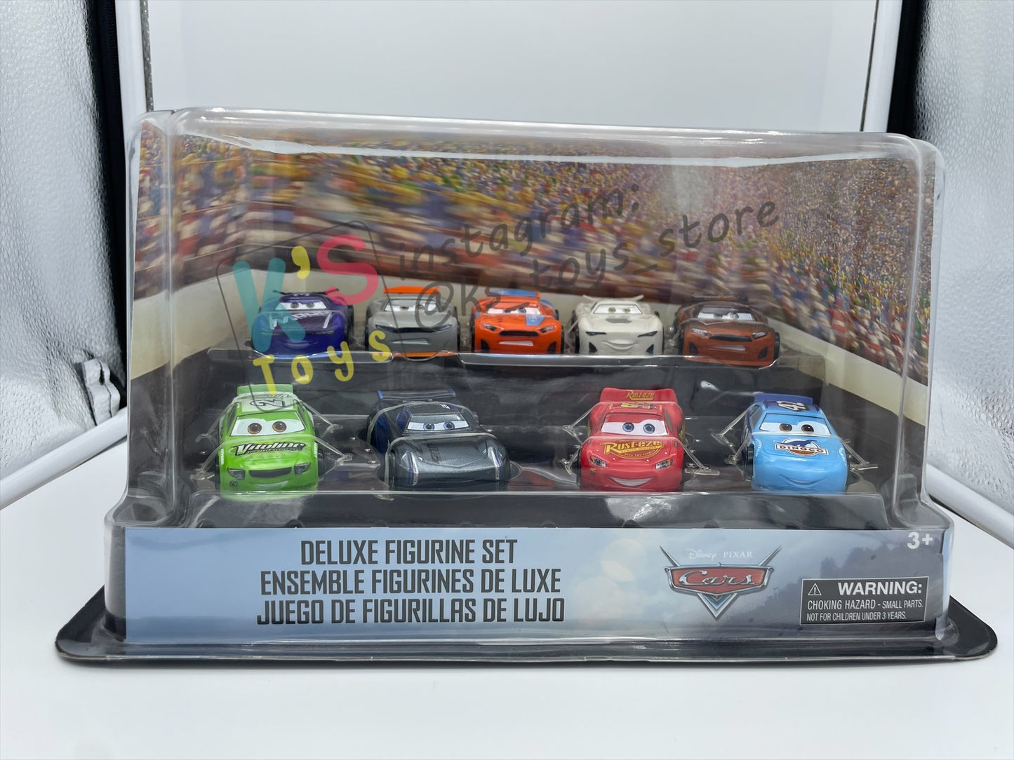 Disney Store Version of Disney Pixar Cars 1:43 - 9 PACK DELUXE FIGURINE SET  - BNIP
