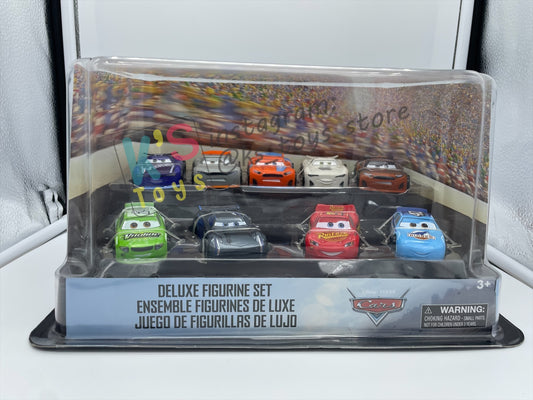 Disney Store Version of Disney Pixar Cars 1:43 - 9 PACK DELUXE FIGURINE SET  - BNIP