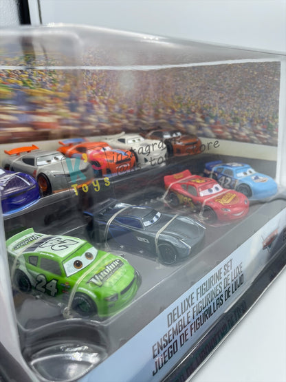 Disney Store Version of Disney Pixar Cars 1:43 - 9 PACK DELUXE FIGURINE SET  - BNIP