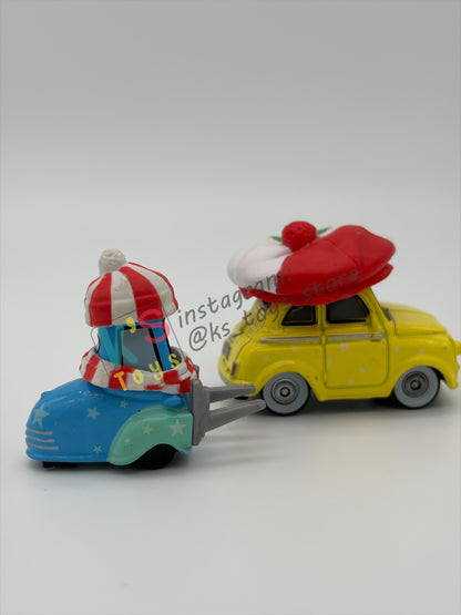 PRE-OWNED / LOOSE DISNEY PIXAR CARS - "CHRISTMAS LUIGI AND GUIDO" - MATER SAVES CHRISTMAS - GOOD CONDITION