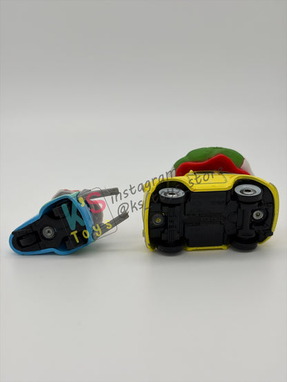 PRE-OWNED / LOOSE DISNEY PIXAR CARS - "CHRISTMAS LUIGI AND GUIDO" - MATER SAVES CHRISTMAS - GOOD CONDITION