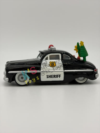PRE-OWNED / LOOSE DISNEY PIXAR CARS - "SHERIFF, CHRISTMAS" MATER SAVES CHRISTMAS - NEAR MINT CONDITION