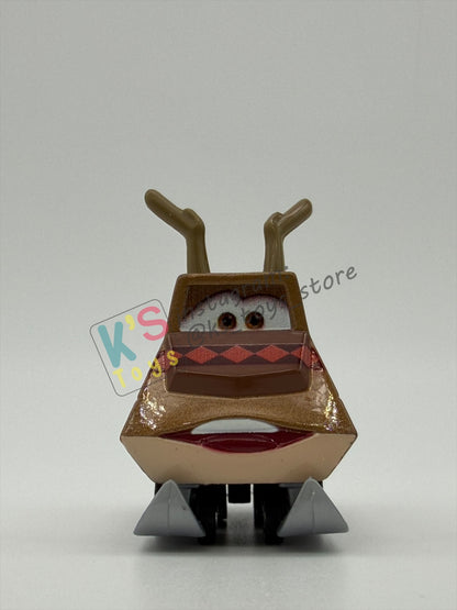 PRE-OWNED / LOOSE DISNEY PIXAR CARS - "SNOWMOBILE" - MATER SAVES CHRISTMAS - NEAR MINT CONDITION