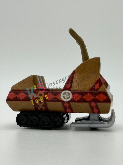 PRE-OWNED / LOOSE DISNEY PIXAR CARS - "SNOWMOBILE" - MATER SAVES CHRISTMAS - NEAR MINT CONDITION