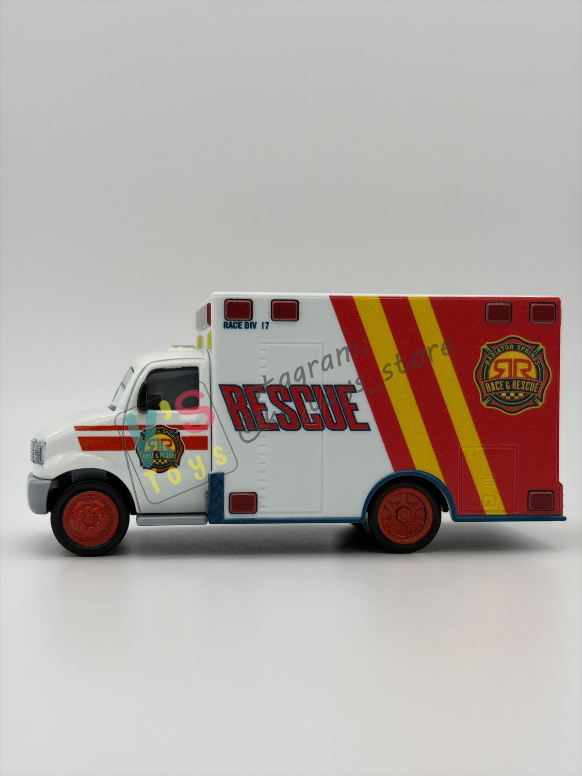 PRE-OWNED / LOOSE DISNEY PIXAR CARS BY MATTEL - "RACE AND RESCUE MORGAN MARTINS" RACE & RESCUE SERIES - MINT / NEAR MINT CONDITION - READ DESCRIPTION!!!!!!!!!!