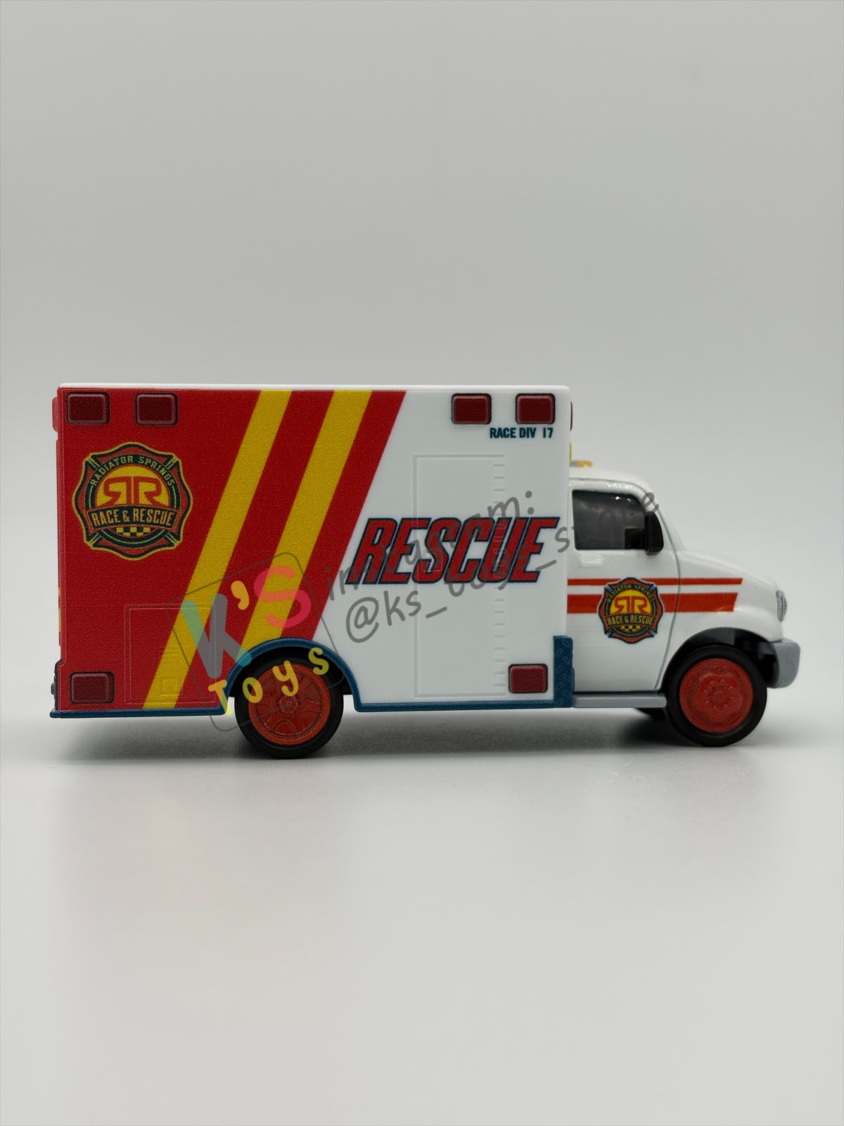 PRE-OWNED / LOOSE DISNEY PIXAR CARS BY MATTEL - "RACE AND RESCUE MORGAN MARTINS" RACE & RESCUE SERIES - MINT / NEAR MINT CONDITION - READ DESCRIPTION!!!!!!!!!!
