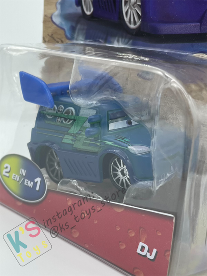 COLOR CHANGERS Disney Pixar Cars by MATTEL, DJ (GREEN/BLUE) - 2023 NEW RELEASE  - BNIP