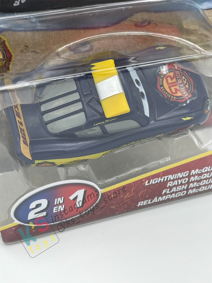 COLOR CHANGERS Disney Pixar Cars by MATTEL, RACE AND RESCUE LIGHTNING MCQUEEN (NAVY BLUE / REED) - 2025 NEW RELEASE - BNIP