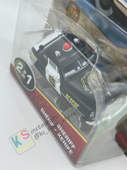 COLOR CHANGERS Disney Pixar Cars by MATTEL, RACE AND RESCUE SHERIFF (OLIVE GREEN / BLACK) - 2025 NEW RELEASE - BNIP