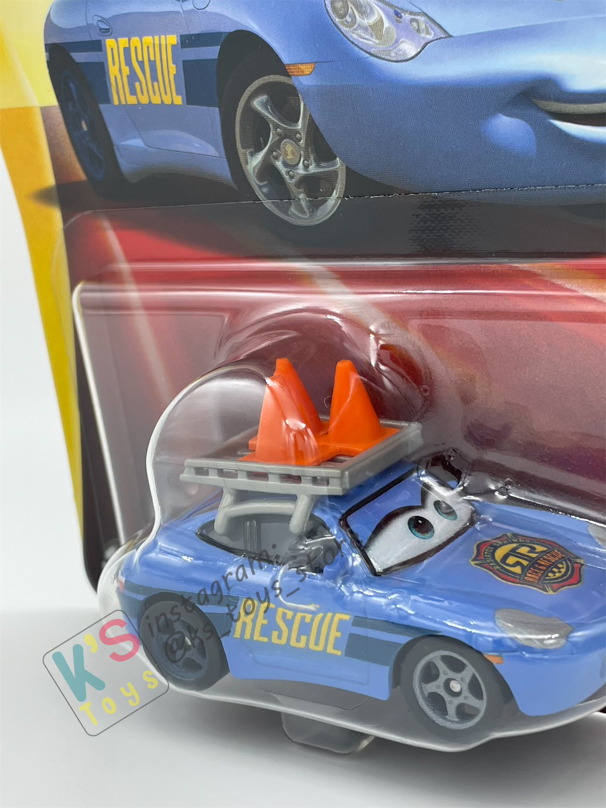 DISNEY PIXAR CARS BY MATTEL - "RACE AND RESCUE SALLY" 2025 NEW RELEASE RACE & RESCUE SERIES - BNIP