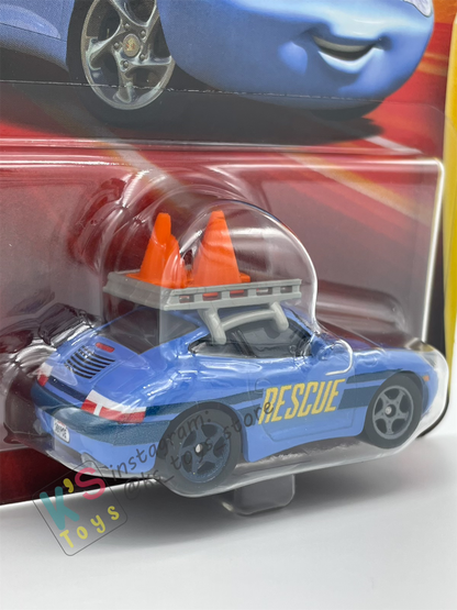 DISNEY PIXAR CARS BY MATTEL - "RACE AND RESCUE SALLY" 2025 NEW RELEASE RACE & RESCUE SERIES - BNIP