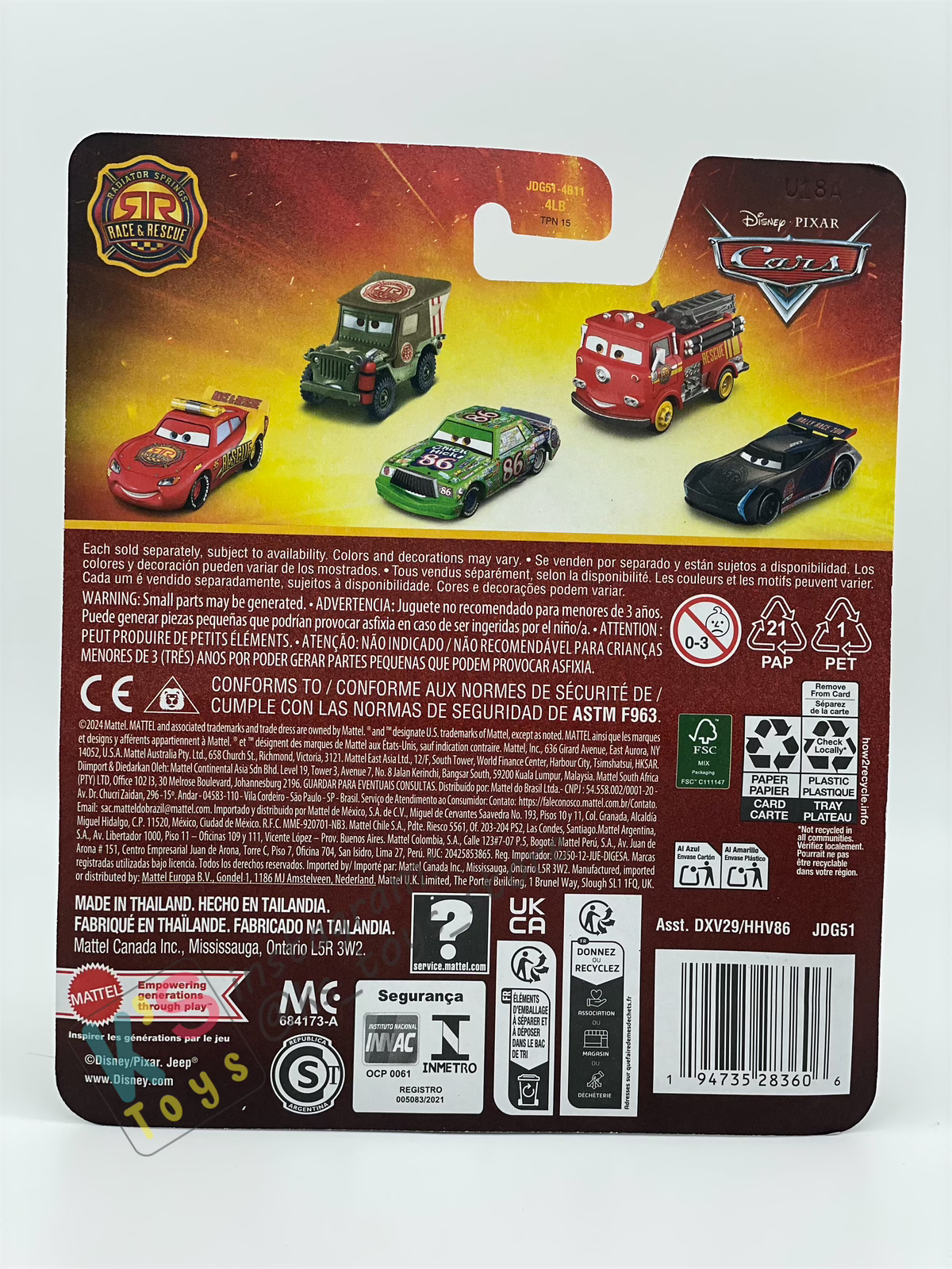 DISNEY PIXAR CARS BY MATTEL - "RALLY RACE 200 CRUZ RAMIREZ" 2025 NEW RELEASE RACE & RESCUE SERIES - BNIP
