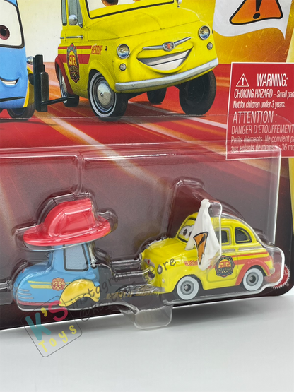 DISNEY PIXAR CARS BY MATTEL - "RACE AND RESCUE LUIGI & GUIDO" 2025 NEW RELEASE RACE & RESCUE SERIES - BNIP