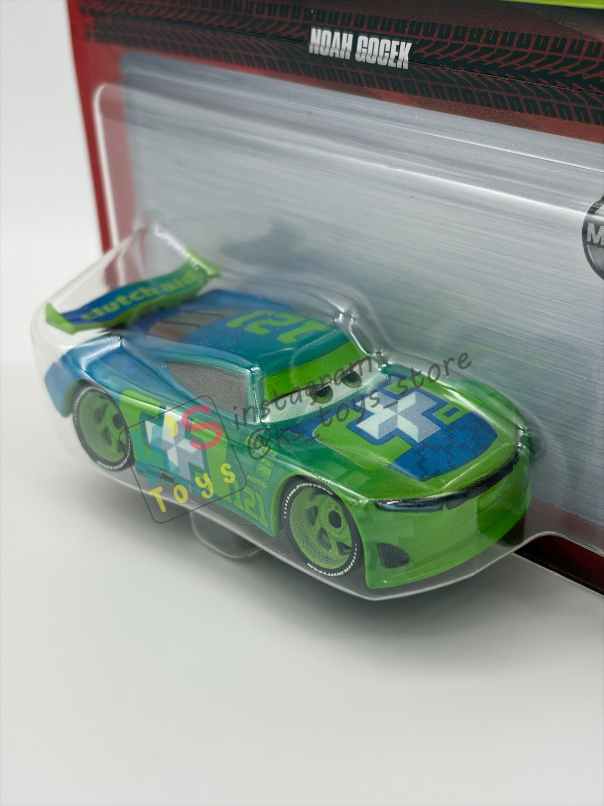 DISNEY PIXAR CARS 1:55 BY MATTEL - "NOAH GOCEK" CARS 3 - 2023 RE-RELEASED - BNIP