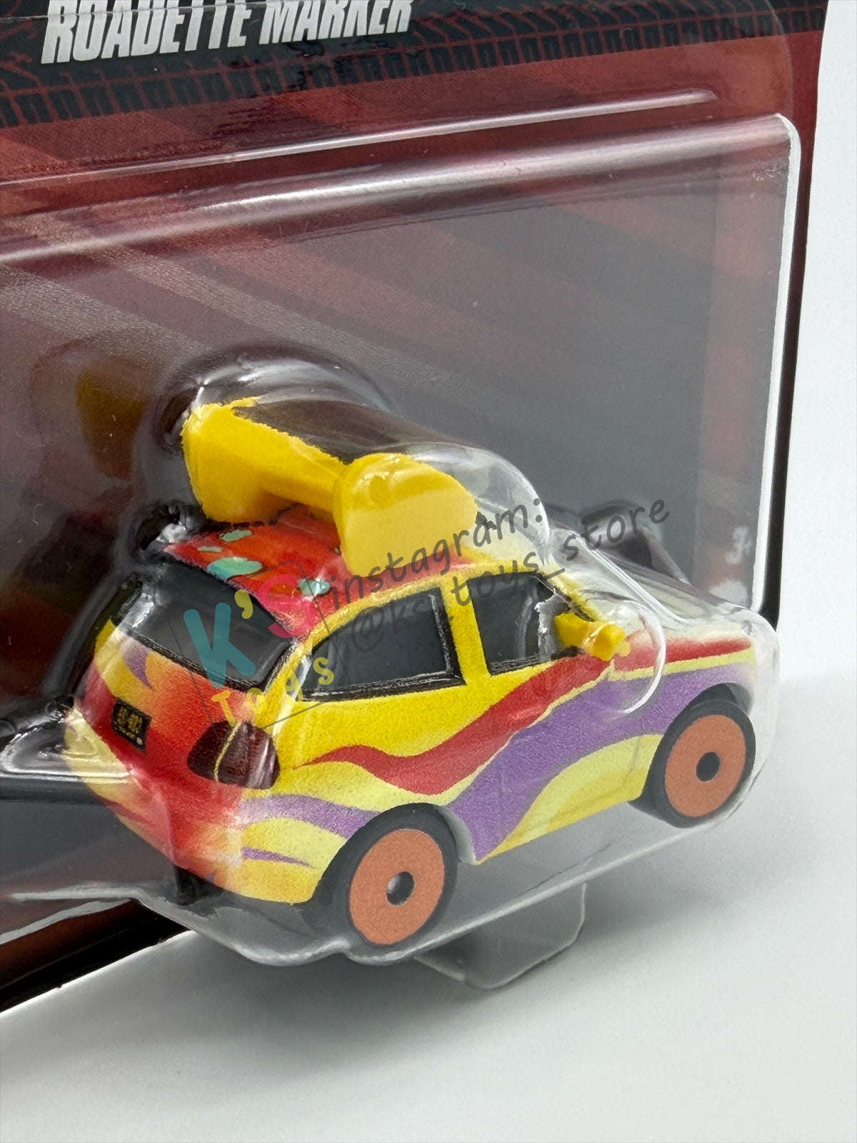 DISNEY PIXAR CARS 1:55 BY MATTEL, "ROADETTE MARKER" - 2024 RE-RELEASED VERSION - BNIP