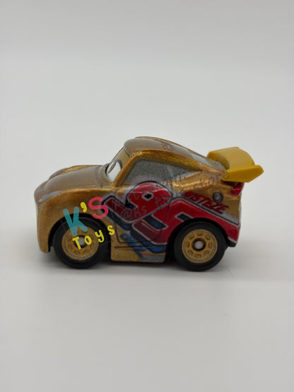 Loose Mini Racers Pixar Disney Cars, GOLD RUST-EZE CRUZ RAMIREZ - Mint / Near Mint Condition