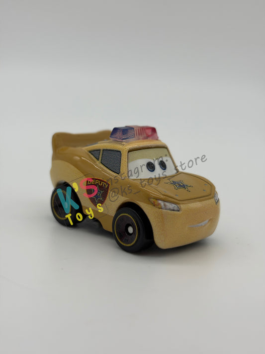 Loose Mini Racers Pixar Disney Cars, DEPUTY LIGHTNING MCQUEEN - Mint / Near Mint Condition