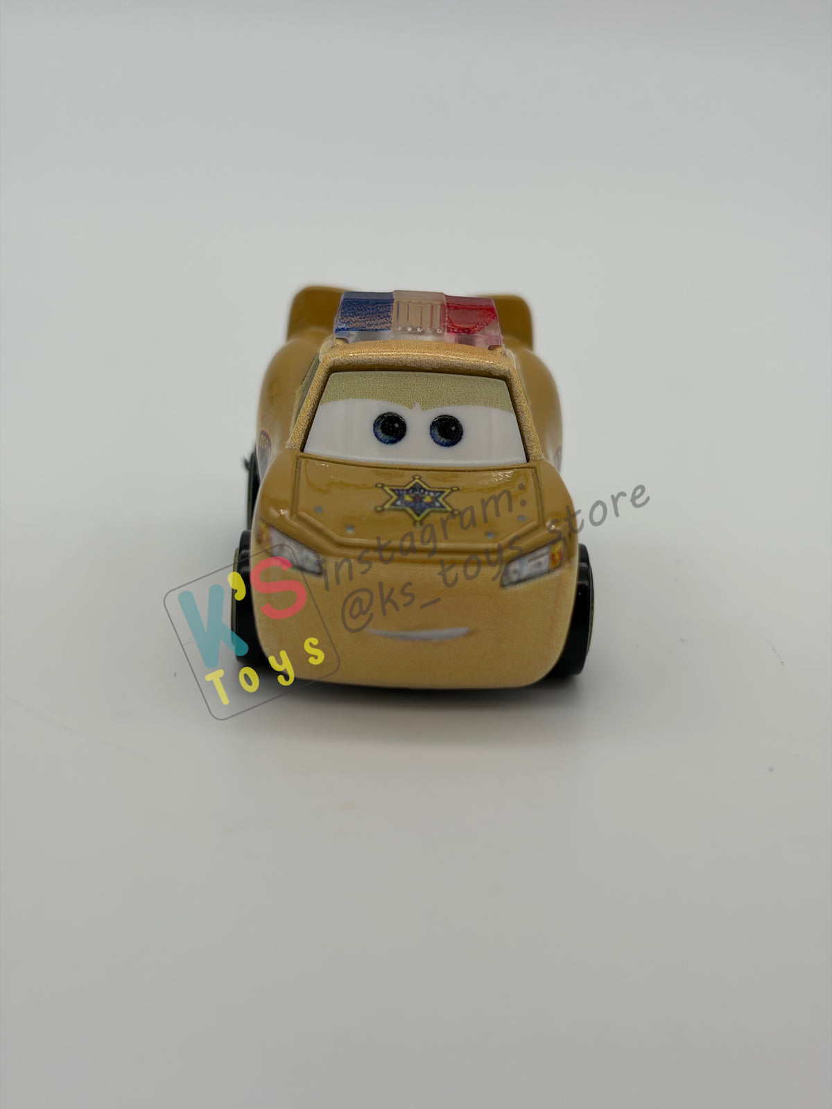 Loose Mini Racers Pixar Disney Cars, DEPUTY LIGHTNING MCQUEEN - Mint / Near Mint Condition