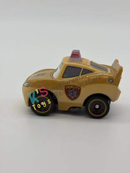 Loose Mini Racers Pixar Disney Cars, DEPUTY LIGHTNING MCQUEEN - Mint / Near Mint Condition