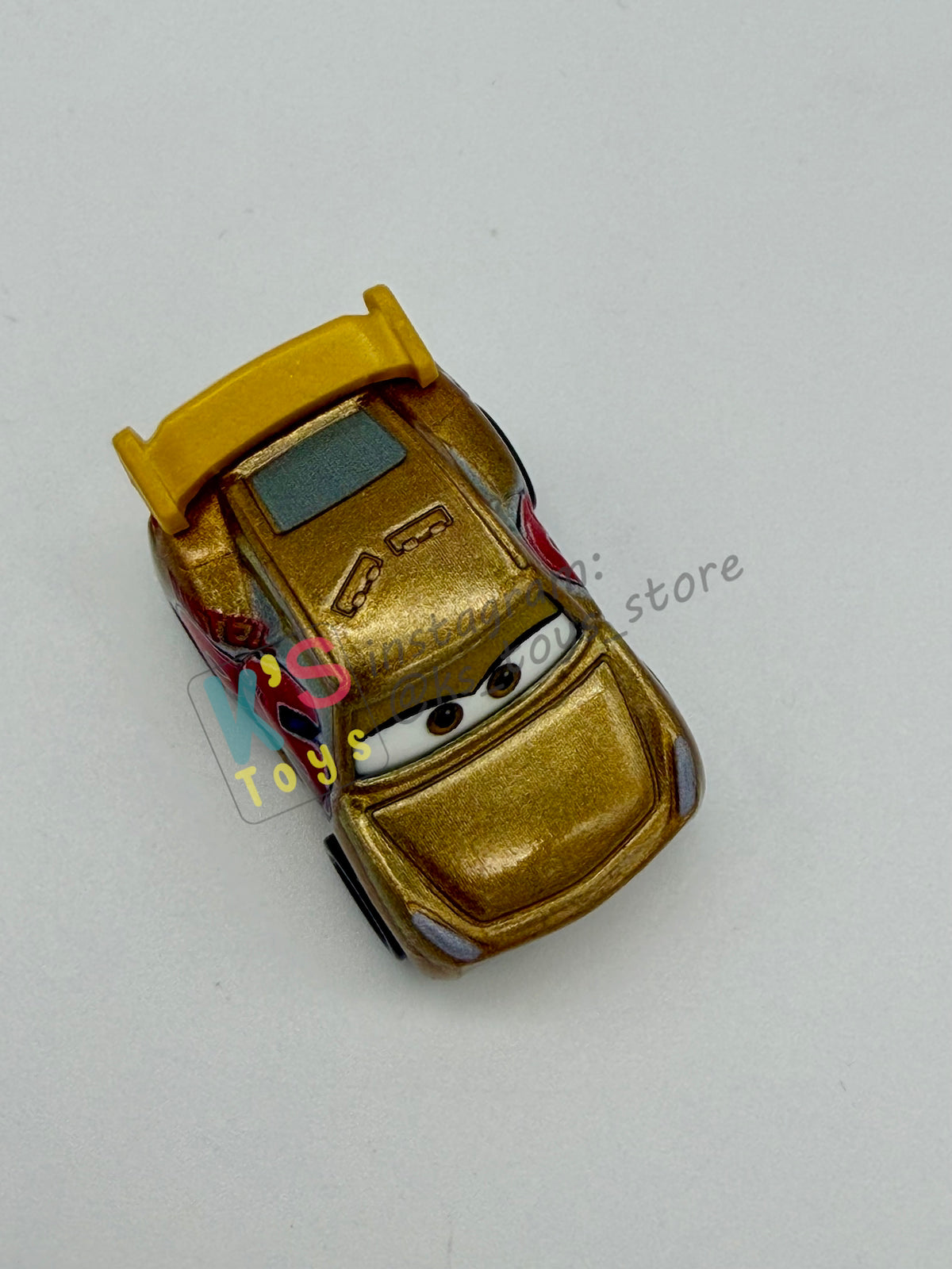 Loose Mini Racers Pixar Disney Cars, GOLD RUST-EZE CRUZ RAMIREZ - Mint / Near Mint Condition