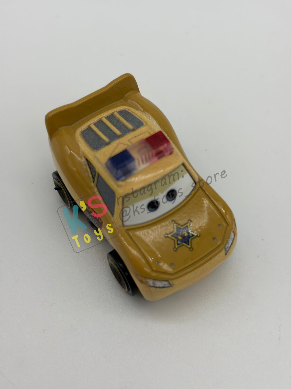 Loose Mini Racers Pixar Disney Cars, DEPUTY LIGHTNING MCQUEEN - Mint / Near Mint Condition