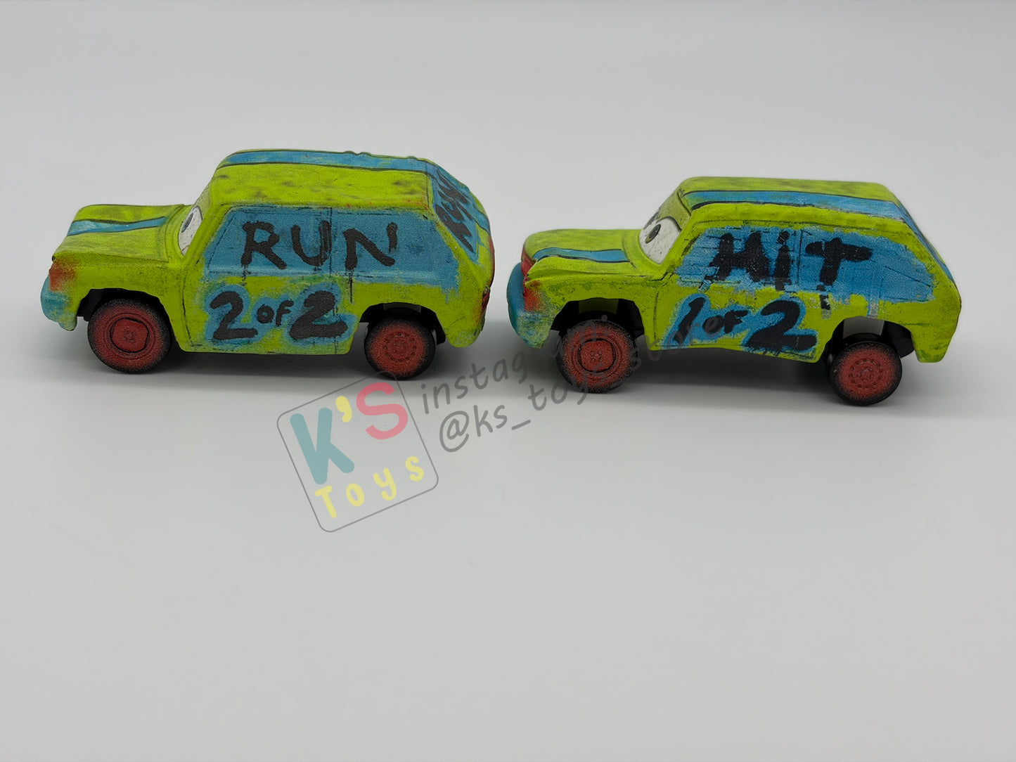 PRE-OWNED / LOOSE DISNEY PIXAR CARS BY MATTEL - "HIT AND RUN" THUNDER HOLLOWS SERIES - IN GOOD CONDITION
