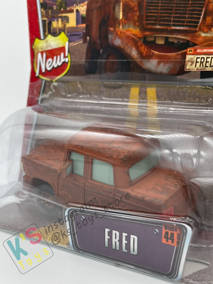 DISNEY PIXAR CARS 1:55 BY MATTEL, FRED - THE WORLD OF CARS SERIES - BNIP