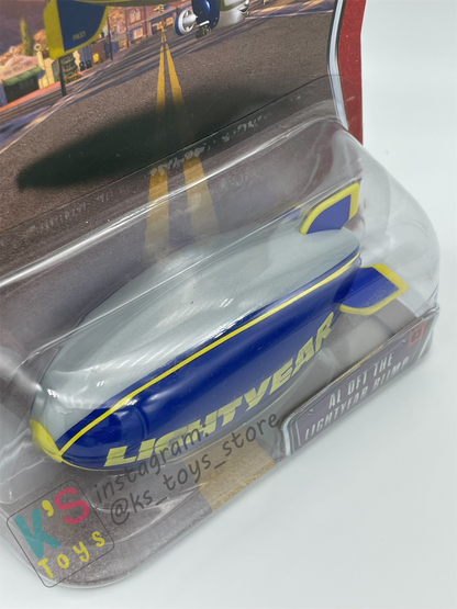 DISNEY PIXAR CARS 1:55 BY MATTEL, AL OFT THE LIGHTYEAR BLIMP (TINY VERSION) - THE WORLD OF CARS SERIES - BNIP