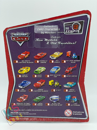 DISNEY PIXAR CARS 1:55 BY MATTEL, AL OFT THE LIGHTYEAR BLIMP (TINY VERSION) - THE WORLD OF CARS SERIES - BNIP